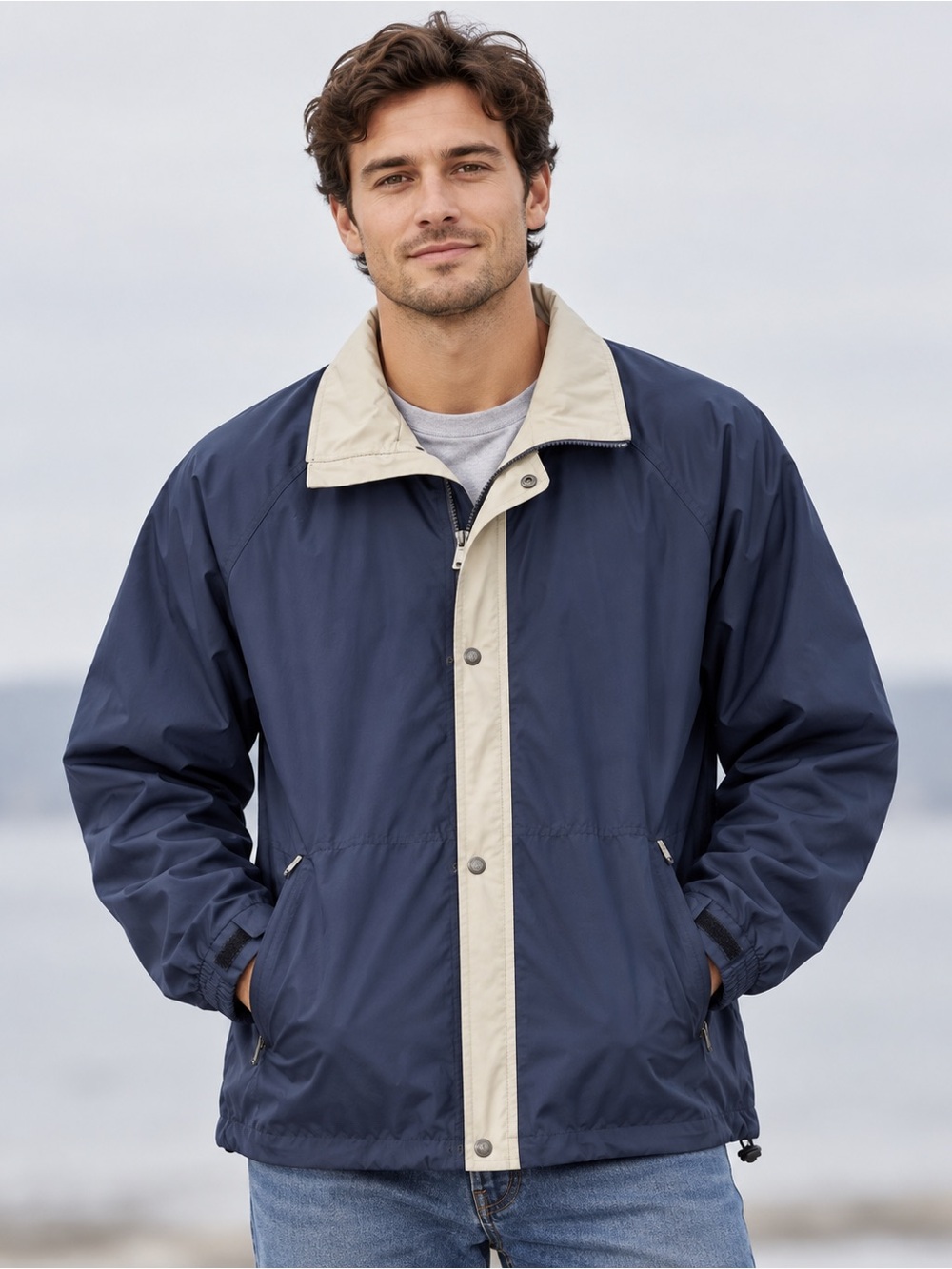North End Men’s 3XL Navy All Climate Wear Jacket NWT